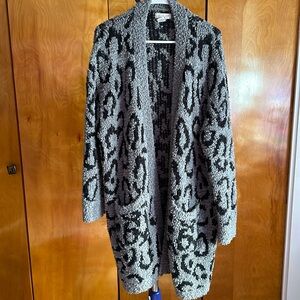 Fluffy warm over coat